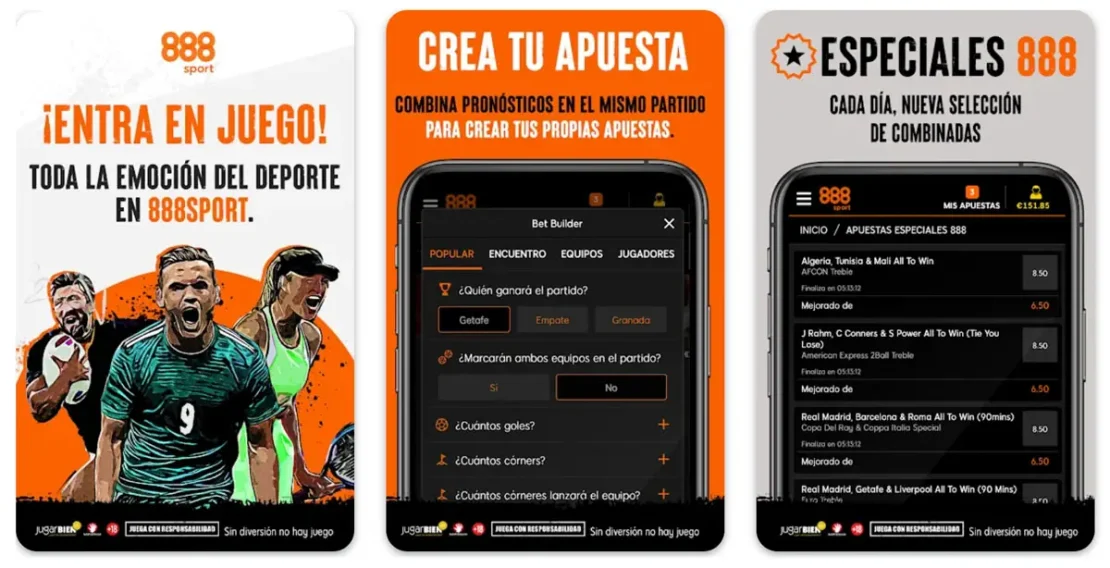 Captura de pantalla: 888sport aplicación en Google Play Store
