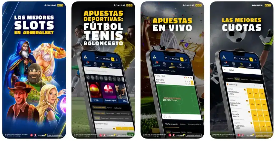 Captura de pantalla: Admiralbet App im App Store von Apple