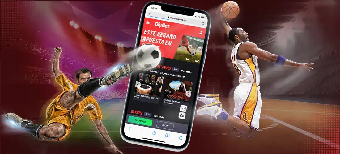 Captura de pantalla: Aplicación Olybet