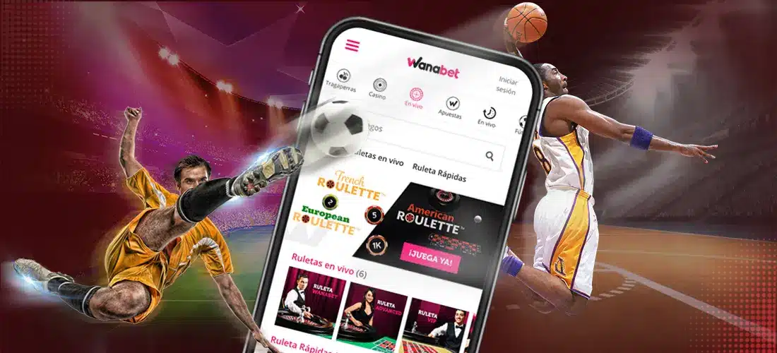 Captura de pantalla: Aplicación Wanabet