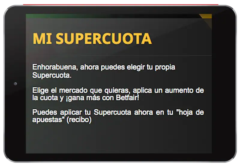 supercuota betfair