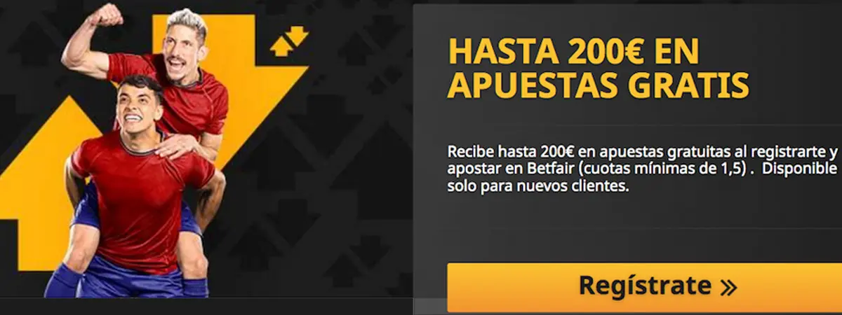 Bono de bienvenida betfair