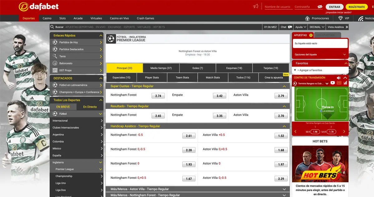 dafabet página web