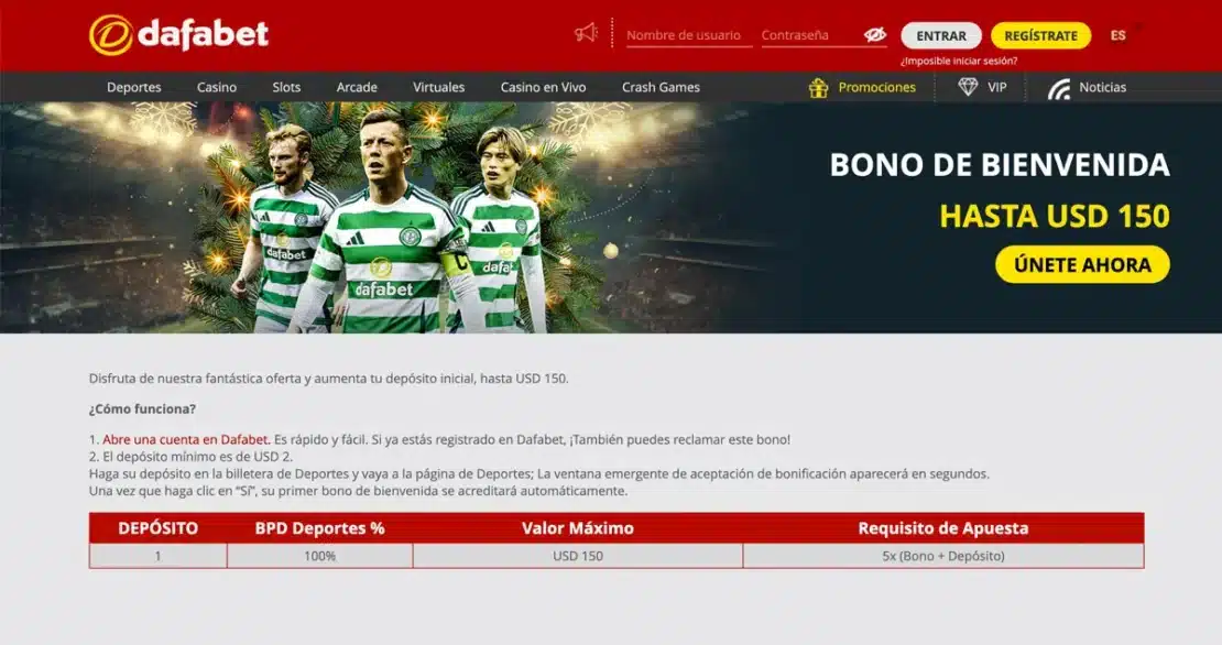 promociones bono dafabet