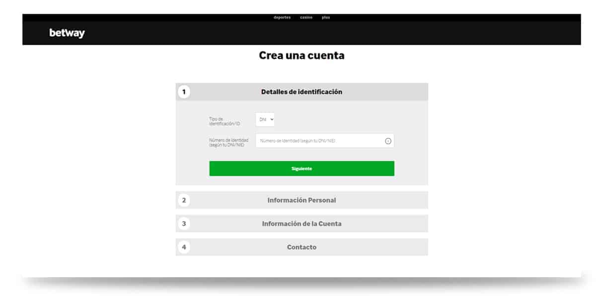 betway registro