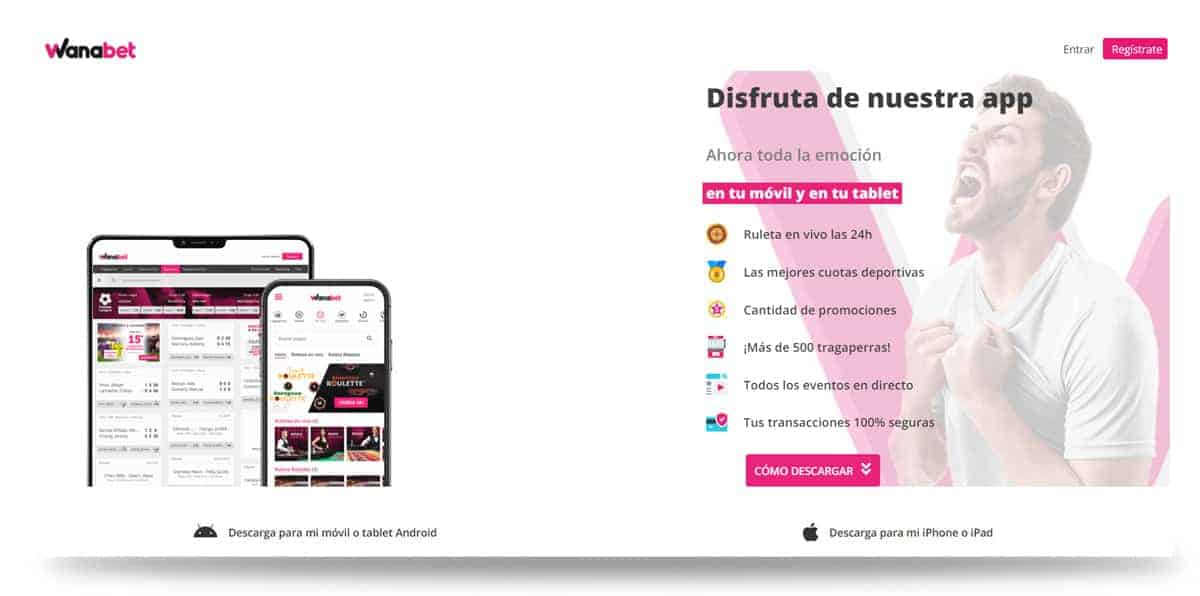 Tienda de aplicaciones wanabet